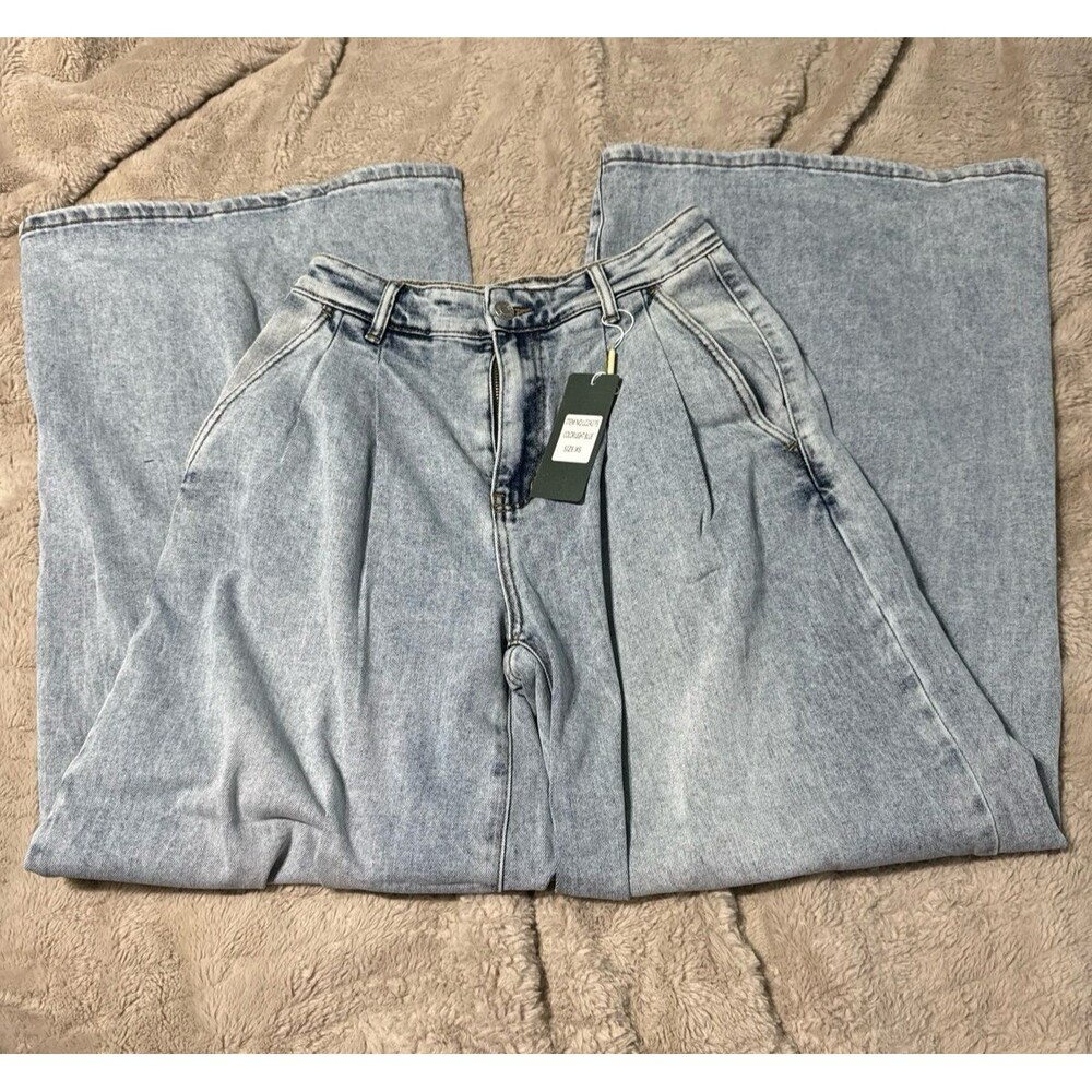 Lizette Collection wide leg denim jean